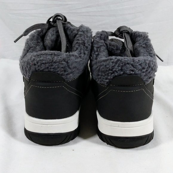 Weatherproof Slope Memory Foam Men's Sneaker Boots Knit Collar-Grey-Various Size - Picture 4 of 5